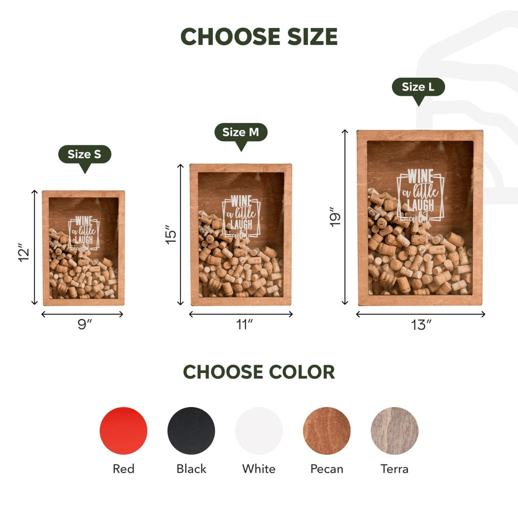 Wine Cork Box – Wine a Little, Laugh a Lot