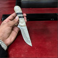 Premium Handcrafted Cowboy Knife – 8" Rasp Blade, Resin Handle