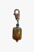 Jasper Rainforest Clip-on Charm