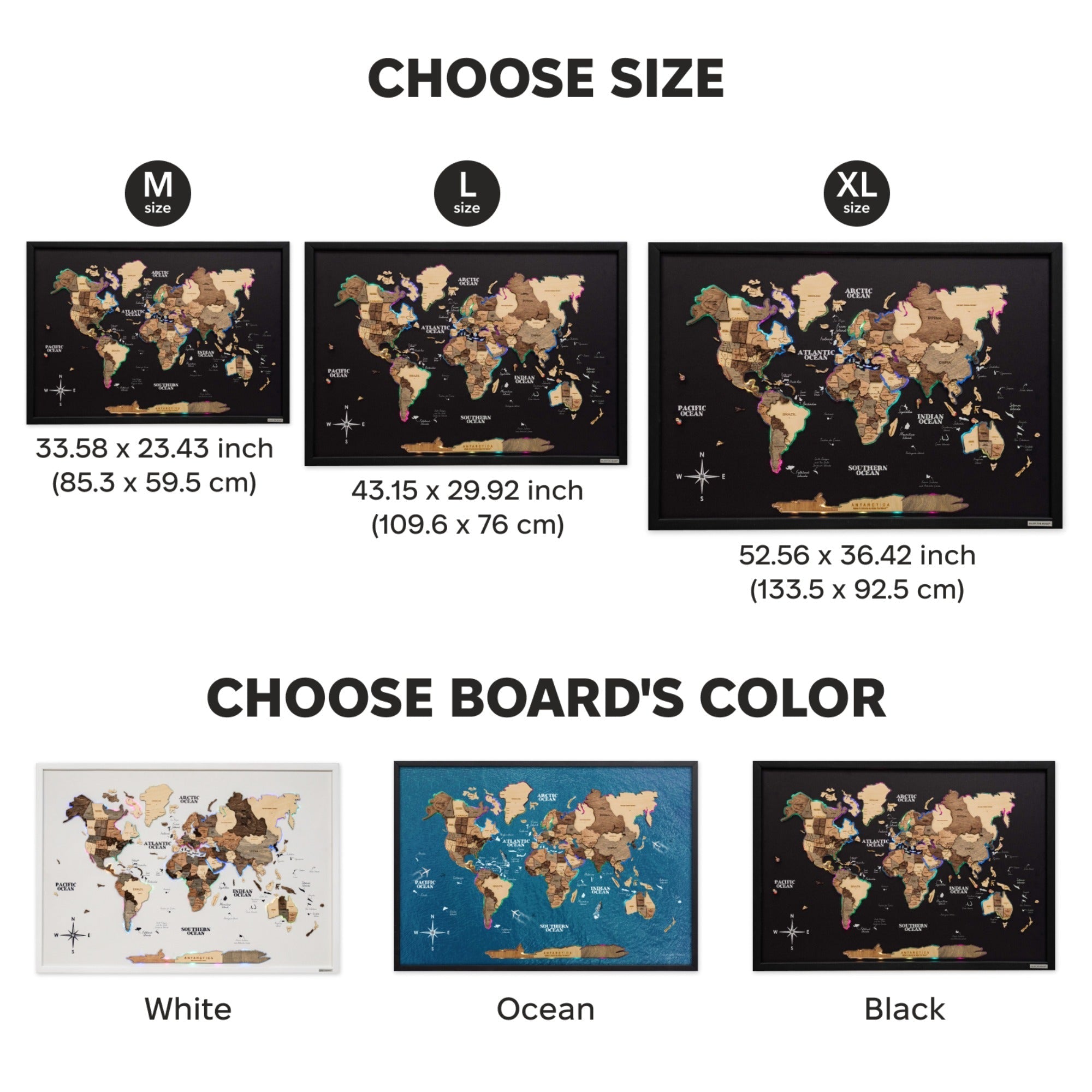 Map on Board LED 2.0 Smokey