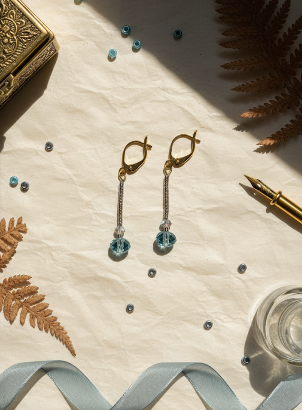 Meridian Blue Dangle Earrings