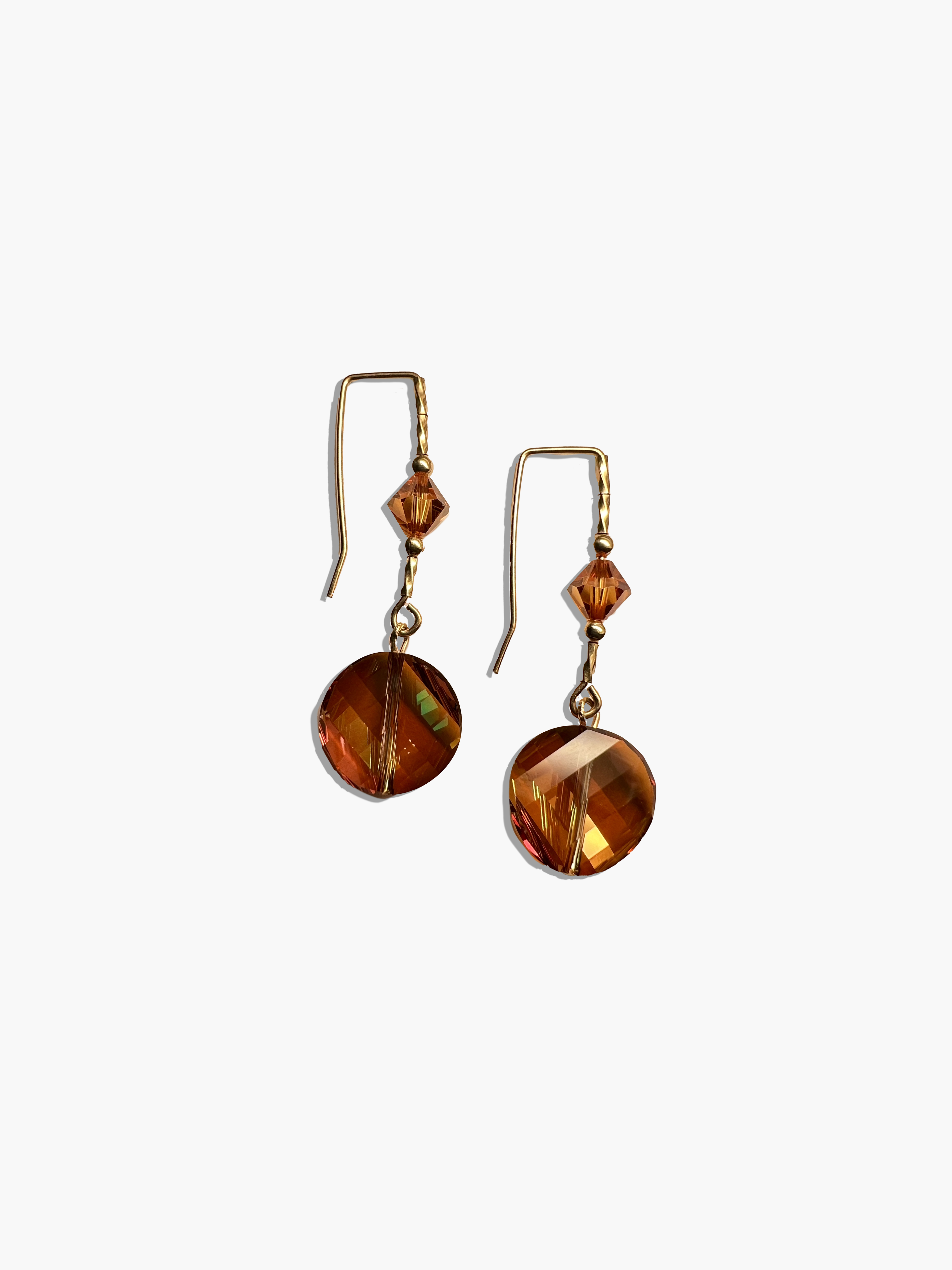 Amber Sunset Drop Earrings