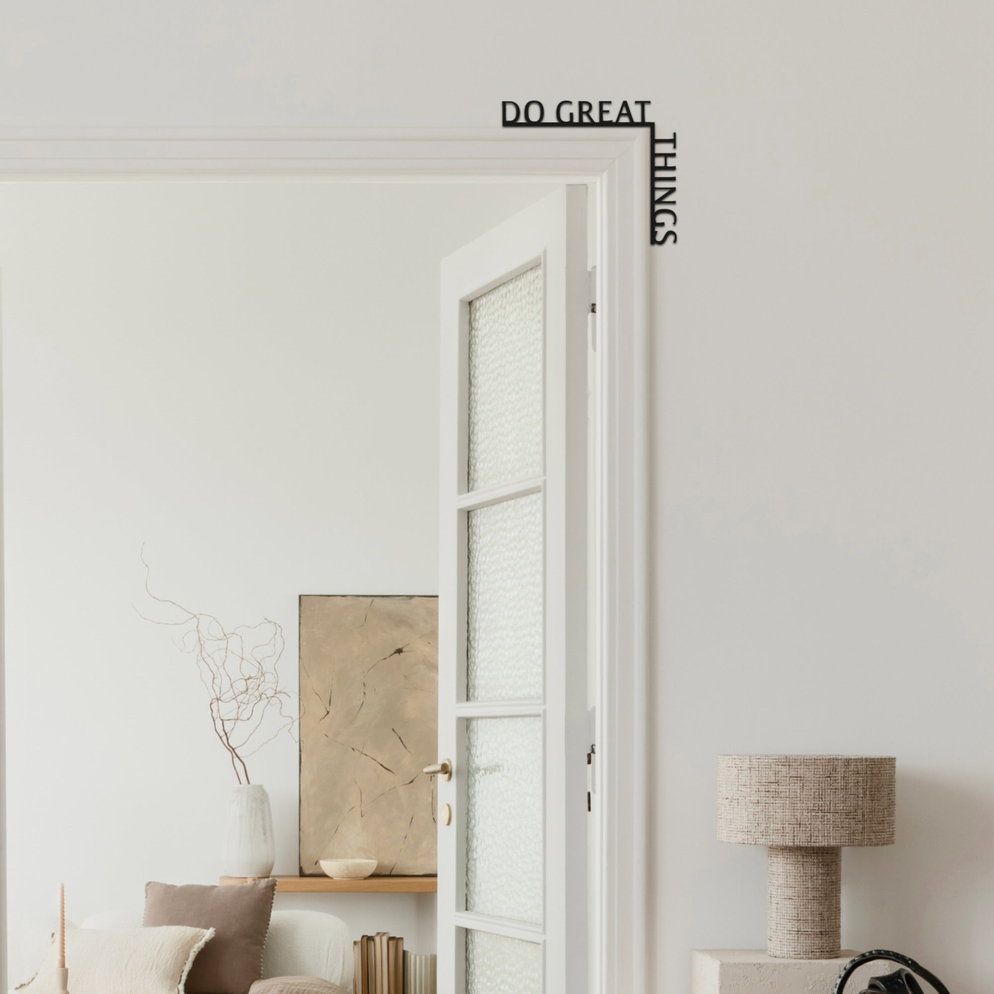 Wooden Corner Quote – Do Great Things