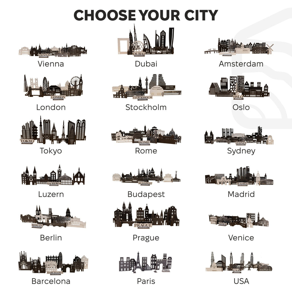 Wooden Travel Decor Memory City – Stockholm